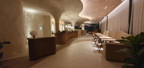 Stucco collaboration at El Tribut restaurant with Artmatèria, Beglobal and Ignasi Bonjoch